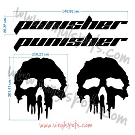 Kit de vinilos de calaveras