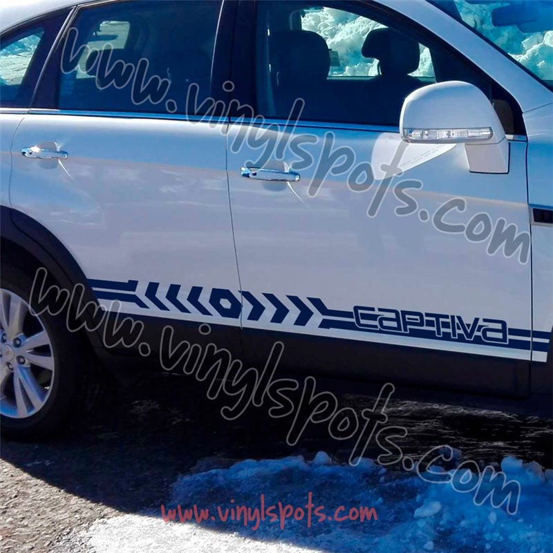 Juego de vinilo para decoracin laterales Chevrolet Captiva