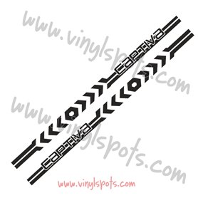 Juego de vinilo para decoracin laterales Chevrolet Captiva