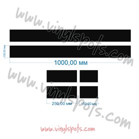 Vinilo capó rayas adhesiva para MINI