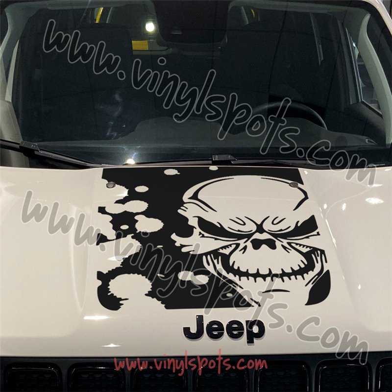Adhesivos Demon Skull para Jeep Wrangler pegatina de coche
